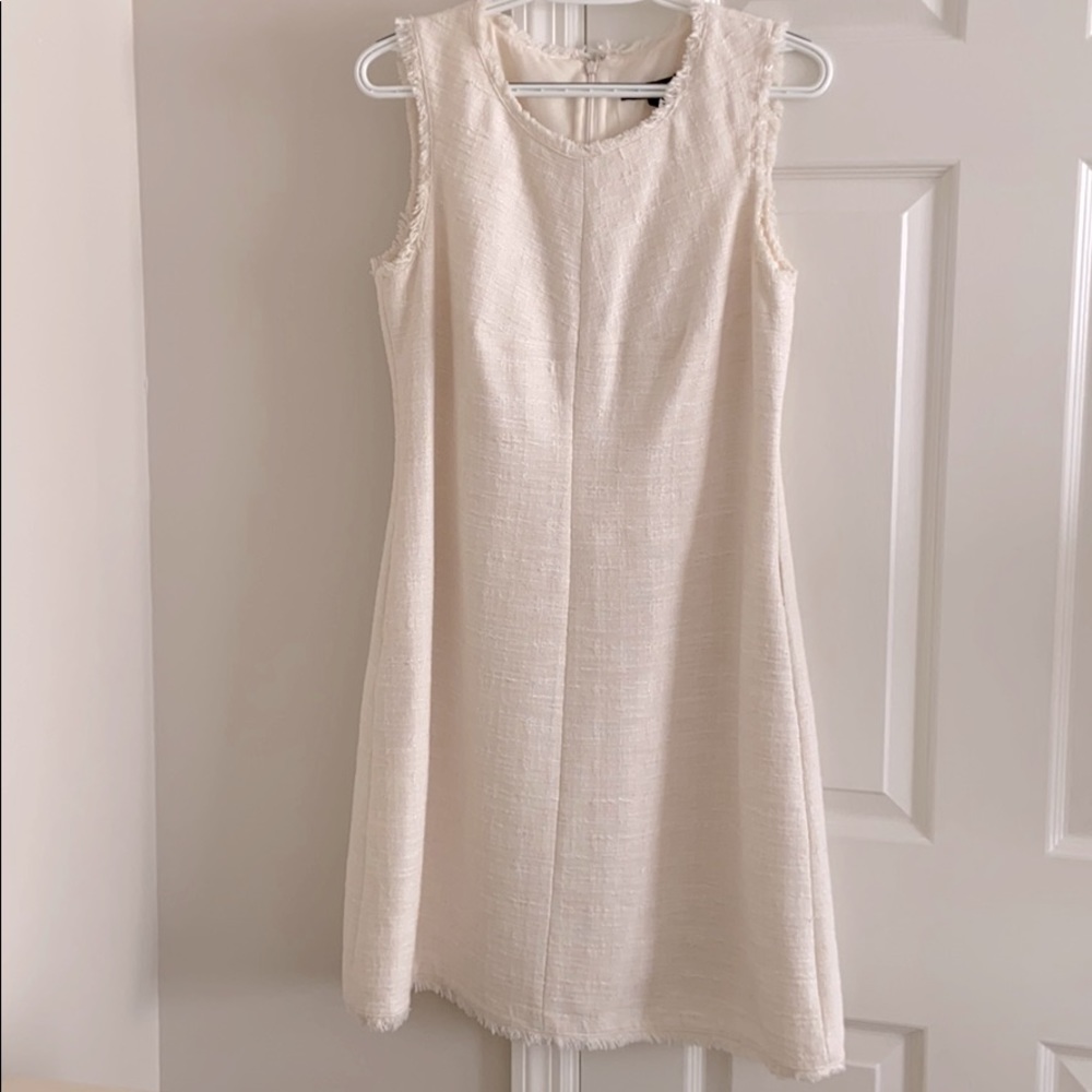Cream banana republic dress